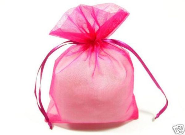 

200 pcs pink organza bags gift wrap wedding favor 7x9 cm 27 inch x35inch7032971