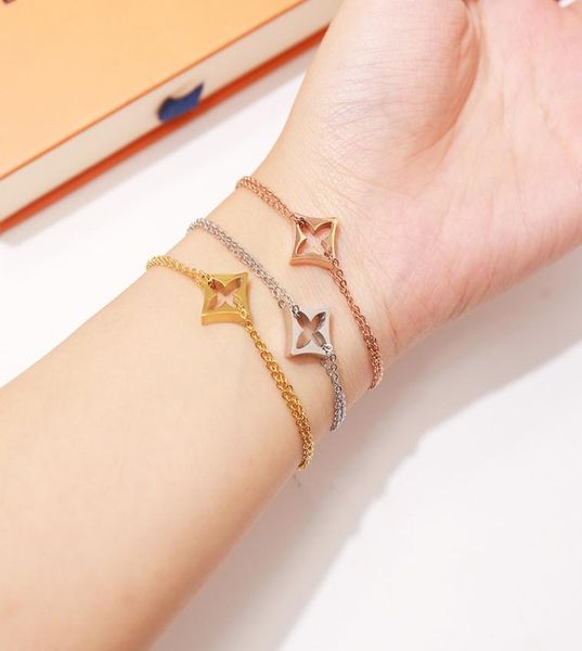 

2019 luxury designer love bracelet rhombic bracelet and ankle chain women gold bracelet jewelry8461693, Black