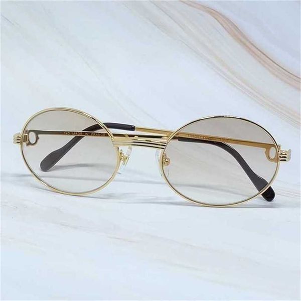 

sunglasses 2023 luxury men brand designer fashion street protect vintage round metal classic shades fill prescriptionkajia new, White;black