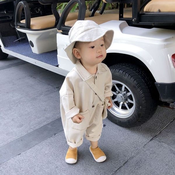 

rompers baby jumpsuit without bag spring and autumn japanese and korean versions girl jumpsuit children's clothing boy jumpsuit denim c, Blue