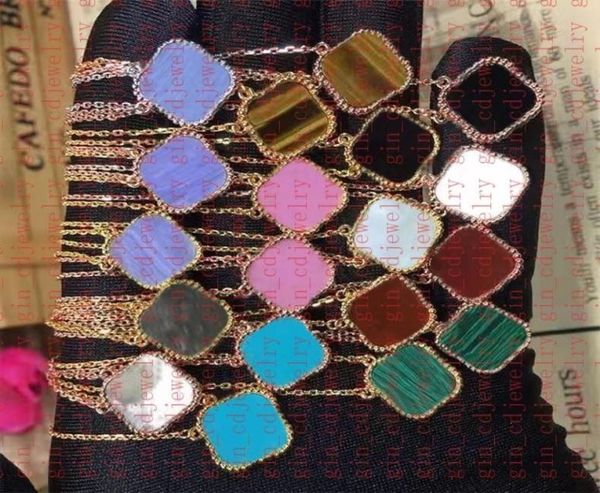 

fashion classic lucky clover necklace pendant stainless steel platinum plated ladies and girls valentine039s day mother039s 6725466, Silver