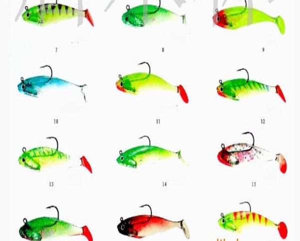 

lead hook soft fish lure bass bait deep swiming sink lure017180944