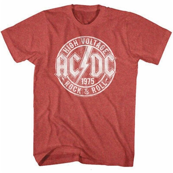

men's t shirts ac dc mens rr t shirt red heather 1 230714, White;black