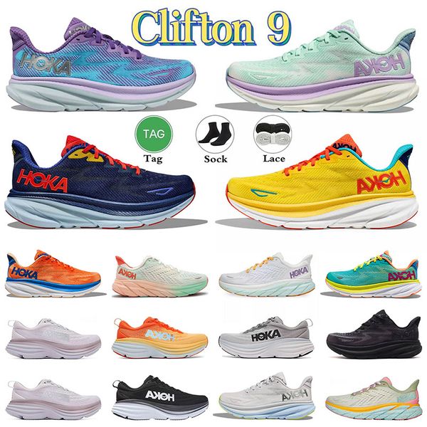

hoka one bondi 8 clifton 9 athletic hokas people running shoes runner carbon x2 triple black white clifton 9 bellwether blue trainers lifest