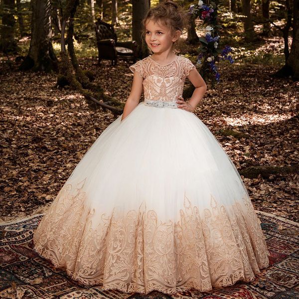 

girl's dresses formal girl bridesmaid dress kids clothes baby birthday children lace princess party wedding evening prom costume vestid, Red;yellow