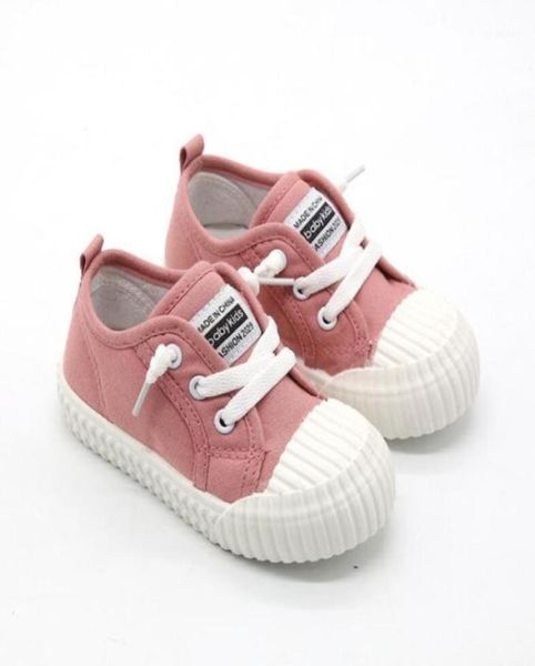 

girls canvas shoes spring and autumn white running sports shoes children kids soft and comfortable boys flat18125126, Black;red