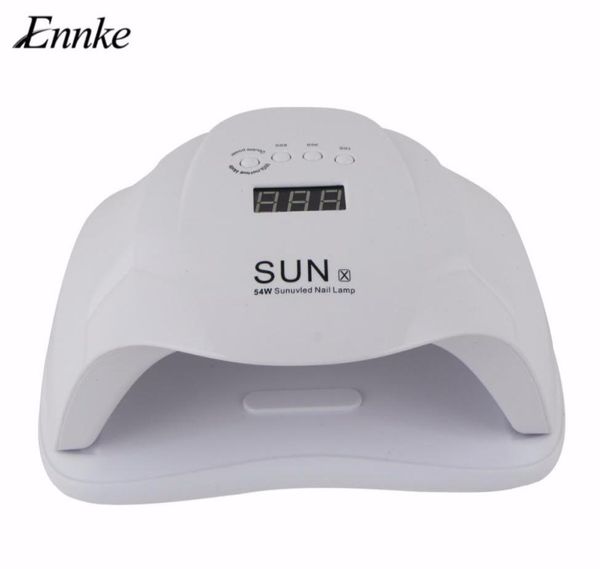 

sun x 54 w nail gel dryer machine uv led lamp for nail dryer professional white light polish machine fast art tools4683755