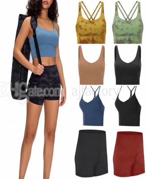 

sports bra yoga outfits bodybuilding all match casual gym push up bras crop indoor outdoor workout clothing underwear shorts 4679637, White;red