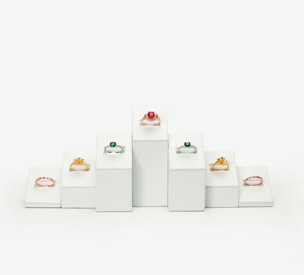 

jewelry ring display stand white for boutique showcase jewellery displays rings exhibition holder inclined with slots8845232, Black