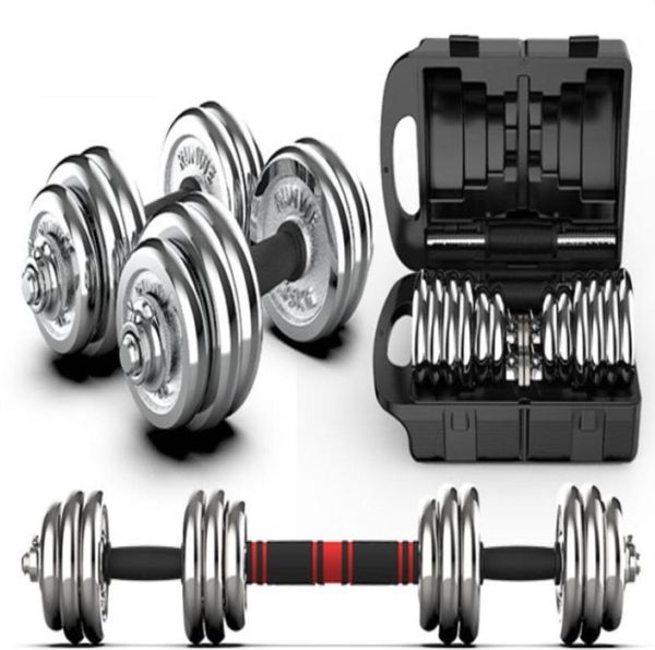 

dumbbell men039s fitness barbell electroplating 15kg 20kg 30kg 45kg adjustable weight fitness equipment for home use1013051