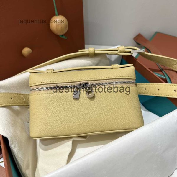 

9a designer piana 16 extra pocket l16 loro waist bags fashion womens mens geninue leather yellow brown chestbag crossbody shoulder purse