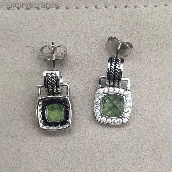 

cystal elegant zircon earrings retail small and designer dangler luxurys trendy earring inlaid green women high jewelry banquet wedding birt, Golden