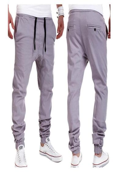 

new mens joggers male harem pants casual loose sports wear clothing trousers sweatpants jogger large size4381011, Black