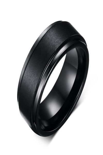 

8mm genuine tungsten ring black men classic wedding jewelry ring men stainless steel black rings for women2231514, Silver