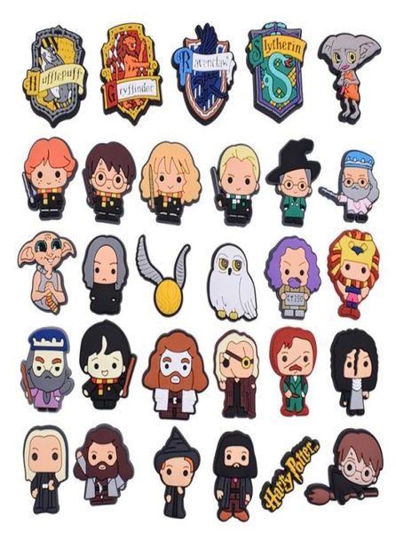 

anime charms whole childhood memories magic school characters funny gift cartoon croc charms shoe accessories pvc decoration b1552046, Blue