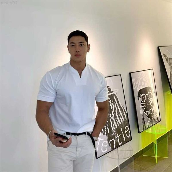 

men's t-shirts 2020 new arrived v neck short sleeve men t shirt slim fit t-shirt men skinny casual summer tshirt camisetas hombre m-3xl, White;black