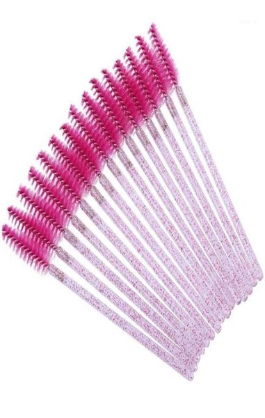 

200pcs disposable crystal eyelash brush mascara wands applicator grafting curling comb beauty makeup tool eye lash8931330