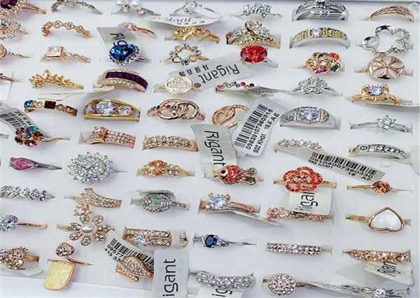

new fashion popular gold plated index finger ring color micro set zircon color ring lovely apple ring3760756, Golden;silver