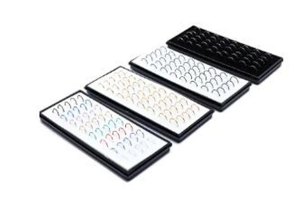 

40pcsbox approx 8x05mm colorful stainless steel nose hoop nose ring stud body piercing labret jewelry punk style3479526, Silver