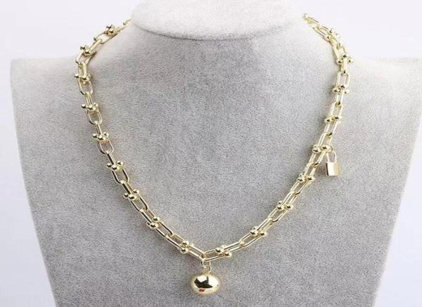 

womens necklace choker chain 18k gold plated stainless steel designer letter necklaces pendant statement fashion wedding jewelry a3969446, Silver