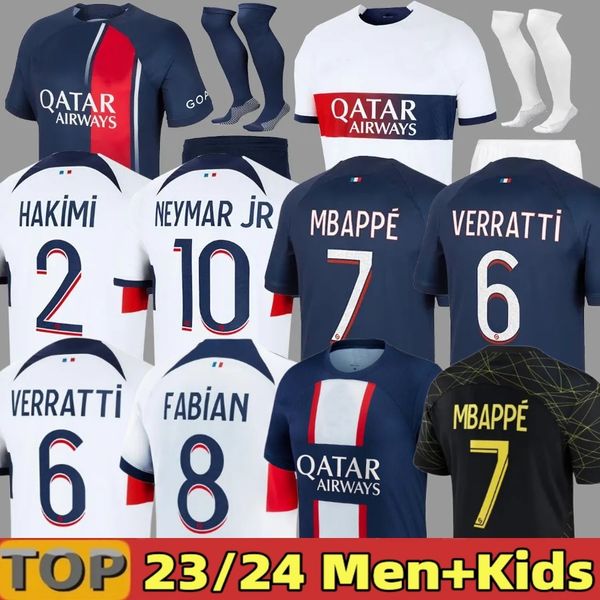 

mbappe psgs soccer jerseys player soccer jersey hakimi sergio ramos 23 24 maillots football shirt 2023 2024 verratti icardi men kids kit set, Black;yellow