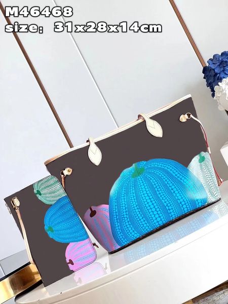 

m46468 new women's shopping bag high-end quality handbag pumpkin wind is very fashionable capacity super large shoulder travel leisure