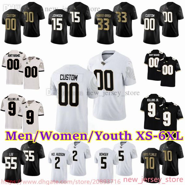 

custom s-6xl ncaa ucf knights football jersey 18 shaquem griffin 16 brock hansel 9 timmy mcclain 26 chris bowerfind 1 javon baker 14 andrew, Black