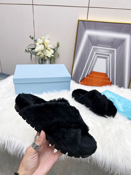 

designer sandals designer women sandals man womens slides crystal calf leather casual shoes quilted platform 0709, Black