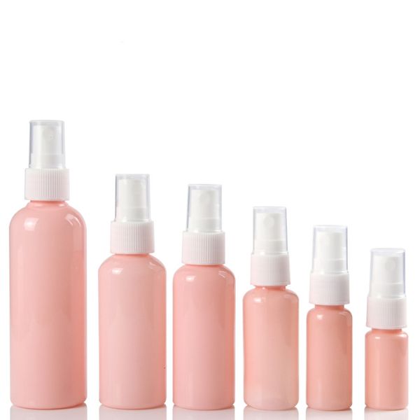 

perfume bottle 100 pieces/batch 10ml-100ml pink plastic pet mini spray bottle spray atomizer empty perfume small travel liquid cosmetics con