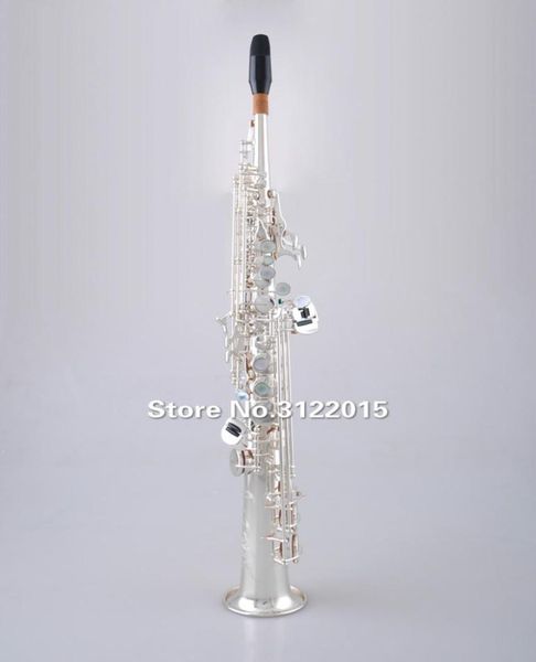 

brand quality yanagisawa swo2 s902 soprano bb saxophone straight tube brass silver plated instruments with case 5023206