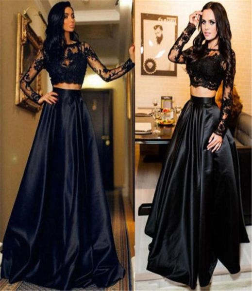 

wholeblack chiffon long maxi dresses women elegant lace hollow out dress long sleeve party dress vestidos2395887, Black;gray