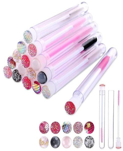 

makeup brushes 50pcs mascara wands with tube empty spoolie lash brush disposable tool255g1411236