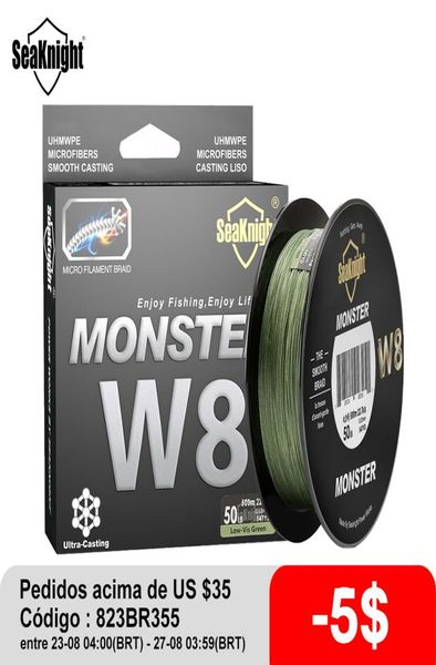 

seaknight 500m 546yds 300m monster manster w8 braided fishing lines 8 weaves wire smooth pe multifilament line for fishinga4298859