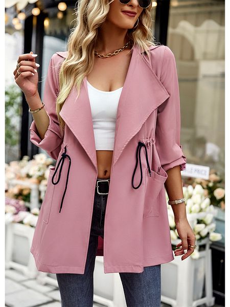 

women s suits blazers autumn winter windbreaker coat 2023 style fashion wear 230715, White;black