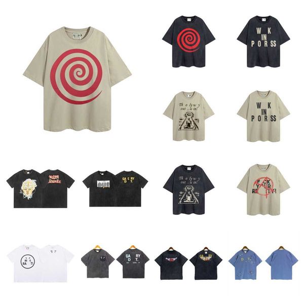 

tees gallerysesdepts mens t shirts designer summer womens t-shirts scheme street clothes round neck short sleeved pure cotton shirt, White;black