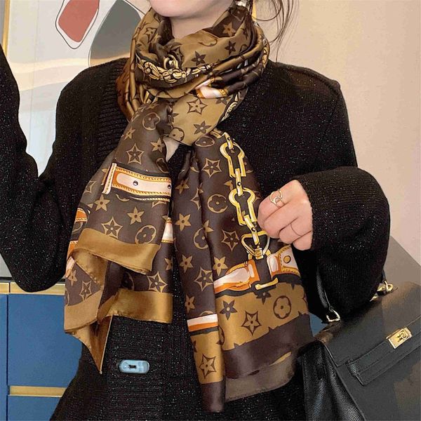 

four-leaf clover lijing forged silk for women high grade scarf new thin shawl, Blue;gray