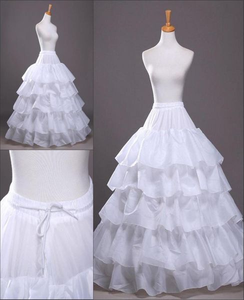 

in stock four hoops five layers petticoats slip bridal crinoline for ball gowns quinceaneraweddingprom dresses cpa2108631627, White