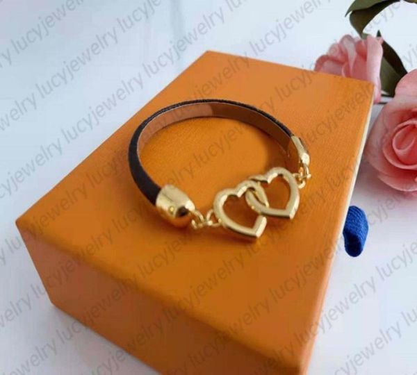 

designer fashion bracelet classic bracelets temperament trend accessories charm man woman jewelry origin leather rope 7 styles9664962, Golden;silver