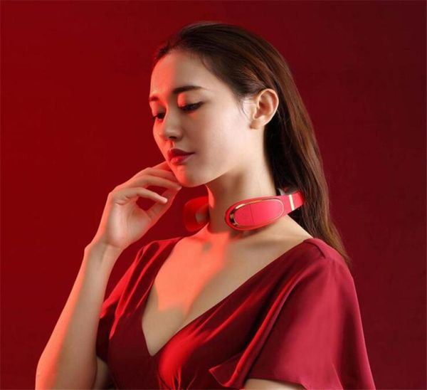 

cervical vertebra shoulder neck massager electric multifunctional necker protector compress infrared heatiing ship 2set6259965