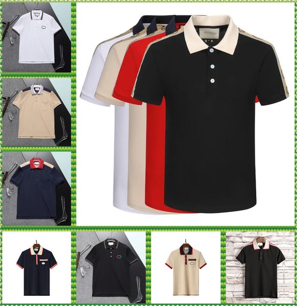 

men's polos summer poio shirt 2023 cotton short sleeve mens shirts spring autumn striped slim turn collar male clothes m-3xl, White;black
