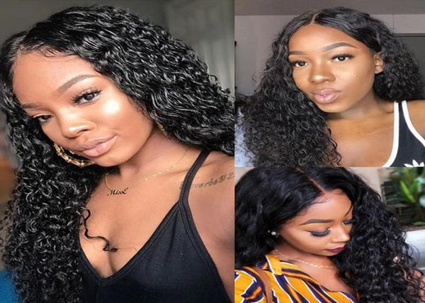 

human hair wigs 22inches long curly wig african01234569045581, Black