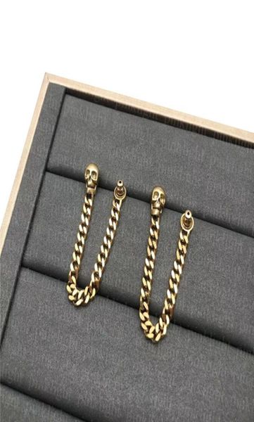 

charm gold earring simple style luxury stud men women punk earrings fashion street skulls studs3994202, Golden