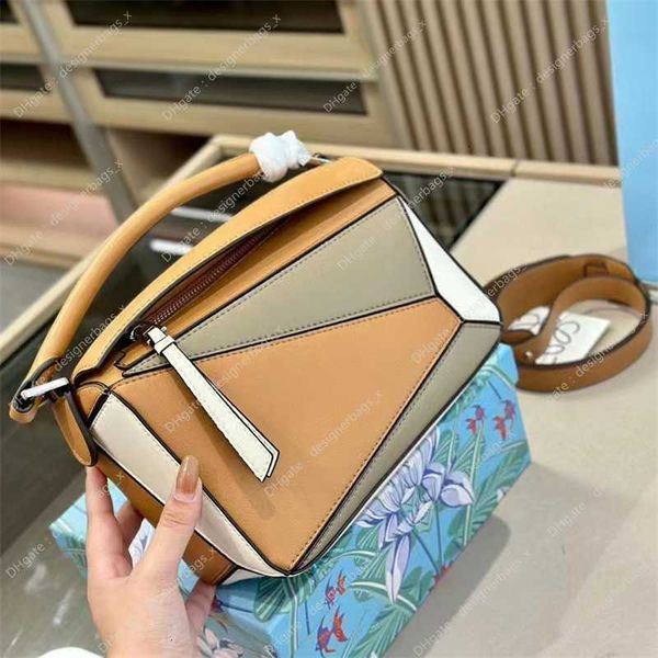 

2023 new fashion same mini geometric cross body bags stitched leather women bags messenger handbag pillow luxurys designer bag