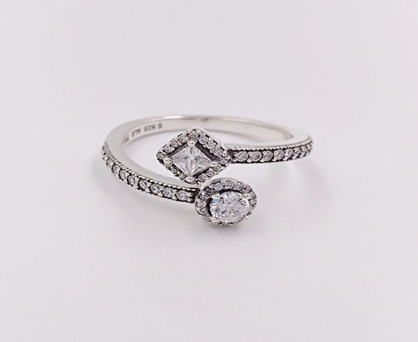 

abstract elegance clear cz band rings authentic 925 sterling silver ringsfits european style jewelry andy jewel 191031cz2629687