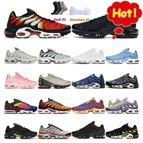 

2022 tn plus running shoes mens black white hyper jade royal sunset orange yellow university blue metallic teal women breathable sneakers