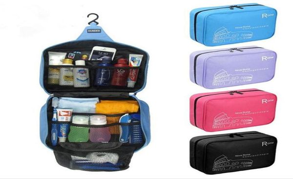 

waterproof hanging travel cosmetic bag women zipper make up bag polyester big capacity makeup case handbag organizer storage wash 4750447