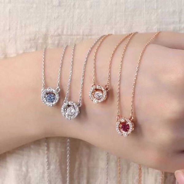 

jumping heart necklace ins clavicle chain advanced design sense small group layered straps light luxury valentine's day gift for girlfr, Silver