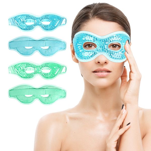 

gel eye mask with holes reusable cooling for puffiness and dark circles cooling ice eye masks warm & cold eye mask relaxing