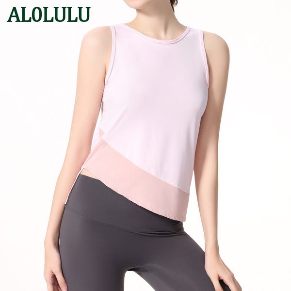 

al0lulu yoga sports vest women loose yoga tank t-shirt