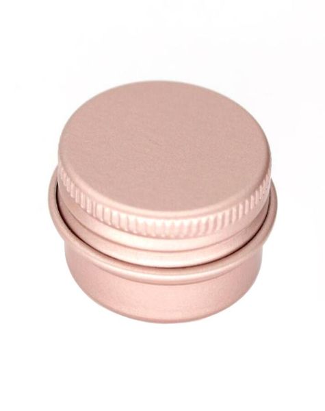 

100 x 15g 10g 30g empty mini rose gold aluminum cream jar pot nail art makeup lip gloss empty cosmetic metal tins containers2234890
